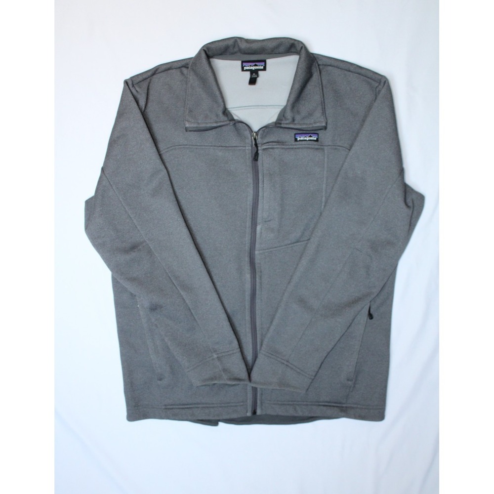 Patagonia Ukiah Jacket Full-Zip Mens XL Gray Charcoal Worn Wear Hiking 26030